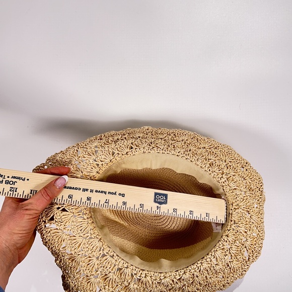 San Diego Hat Company Tan Woven Hat with Brown Band - Picture 10 of 10
